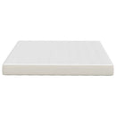 Sengemadras med madras Creme 180 x 200 cm Stof