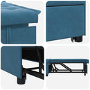 Sovesofa Blå 194 x 67 x 82 cm Fløjl