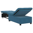 Sovesofa Blå 194 x 67 x 82 cm Fløjl