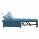 Sovesofa Blå 194 x 67 x 82 cm Fløjl