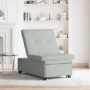 Sovesofa Lysegrå 194 x 67 x 82 cm Fløjl