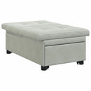 Sovesofa Lysegrå 194 x 67 x 82 cm Fløjl