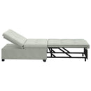 Sovesofa Lysegrå 194 x 67 x 82 cm Fløjl