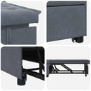 Sovesofa Mørkegrå 194 x 67 x 82 cm Fløjl