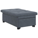 Sovesofa Mørkegrå 194 x 67 x 82 cm Fløjl
