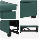 Sovesofa Mørkegrøn 194 x 67 x 82 cm Fløjl