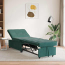Sovesofa Mørkegrøn 194 x 67 x 82 cm Fløjl
