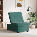 Sovesofa Mørkegrøn 194 x 67 x 82 cm Fløjl