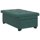 Sovesofa Mørkegrøn 194 x 67 x 82 cm Fløjl