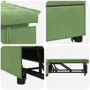 Sovesofa Lys grøn 194 x 67 x 82 cm Fløjl