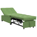 Sovesofa Lys grøn 194 x 67 x 82 cm Fløjl