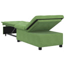 Sovesofa Lys grøn 194 x 67 x 82 cm Fløjl