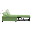 Sovesofa Lys grøn 194 x 67 x 82 cm Fløjl