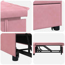 Sovesofa Lyserød 194 x 67 x 82 cm Fløjl