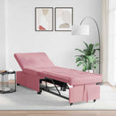 Sovesofa Lyserød 194 x 67 x 82 cm Fløjl