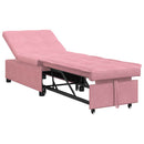 Sovesofa Lyserød 194 x 67 x 82 cm Fløjl