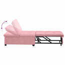 Sovesofa Lyserød 194 x 67 x 82 cm Fløjl