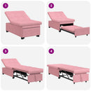 Sovesofa Lyserød 194 x 67 x 82 cm Fløjl