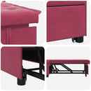 Sovesofa Vinrød 194 x 67 x 82 cm Fløjl