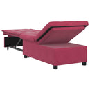 Sovesofa Vinrød 194 x 67 x 82 cm Fløjl