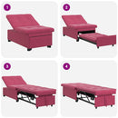 Sovesofa Vinrød 194 x 67 x 82 cm Fløjl