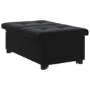 Sovesofa Sort 194 x 67 x 82 cm Fløjl