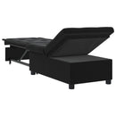 Sovesofa Sort 194 x 67 x 82 cm Fløjl