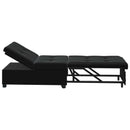 Sovesofa Sort 194 x 67 x 82 cm Fløjl