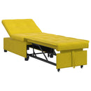 Sovesofa Gul 194 x 67 x 82 cm Fløjl
