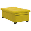 Sovesofa Gul 194 x 67 x 82 cm Fløjl