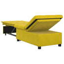 Sovesofa Gul 194 x 67 x 82 cm Fløjl