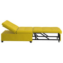 Sovesofa Gul 194 x 67 x 82 cm Fløjl