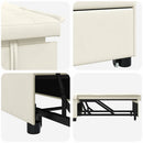 Sovesofa Creme 194 x 67 x 82 cm Fløjl
