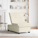 Sovesofa Creme 194 x 67 x 82 cm Fløjl