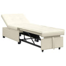 Sovesofa Creme 194 x 67 x 82 cm Fløjl