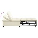 Sovesofa Creme 194 x 67 x 82 cm Fløjl