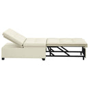 Sovesofa Creme 194 x 67 x 82 cm Fløjl