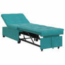 Sovesofa Turkis 194 x 67 x 82 cm Fløjl