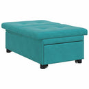 Sovesofa Turkis 194 x 67 x 82 cm Fløjl