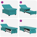 Sovesofa Turkis 194 x 67 x 82 cm Fløjl
