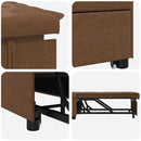 Sovesofa Brun 194 x 67 x 82 cm Huahua Stof