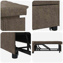 Sovesofa Mørkegrå 194 x 67 x 82 cm Huahua Stof