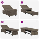 Sovesofa Mørkegrå 194 x 67 x 82 cm Huahua Stof