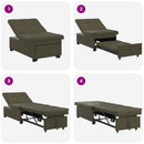 Sovesofa Army Grøn 194 x 67 x 82 cm Huahua Stof