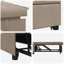 Udtrækssofa Gråbrun 194 x 67 x 82 cm Microfiber