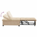 Udtrækssofa Creme 194 x 67 x 82 cm Microfiber