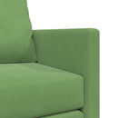 Sovesofa Lys grøn 204 x 122 x 60 cm Fløjl