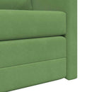 Sovesofa Lys grøn 204 x 122 x 60 cm Fløjl