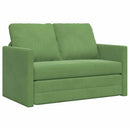 Sovesofa Lys grøn 204 x 122 x 60 cm Fløjl