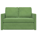 Sovesofa Lys grøn 204 x 122 x 60 cm Fløjl